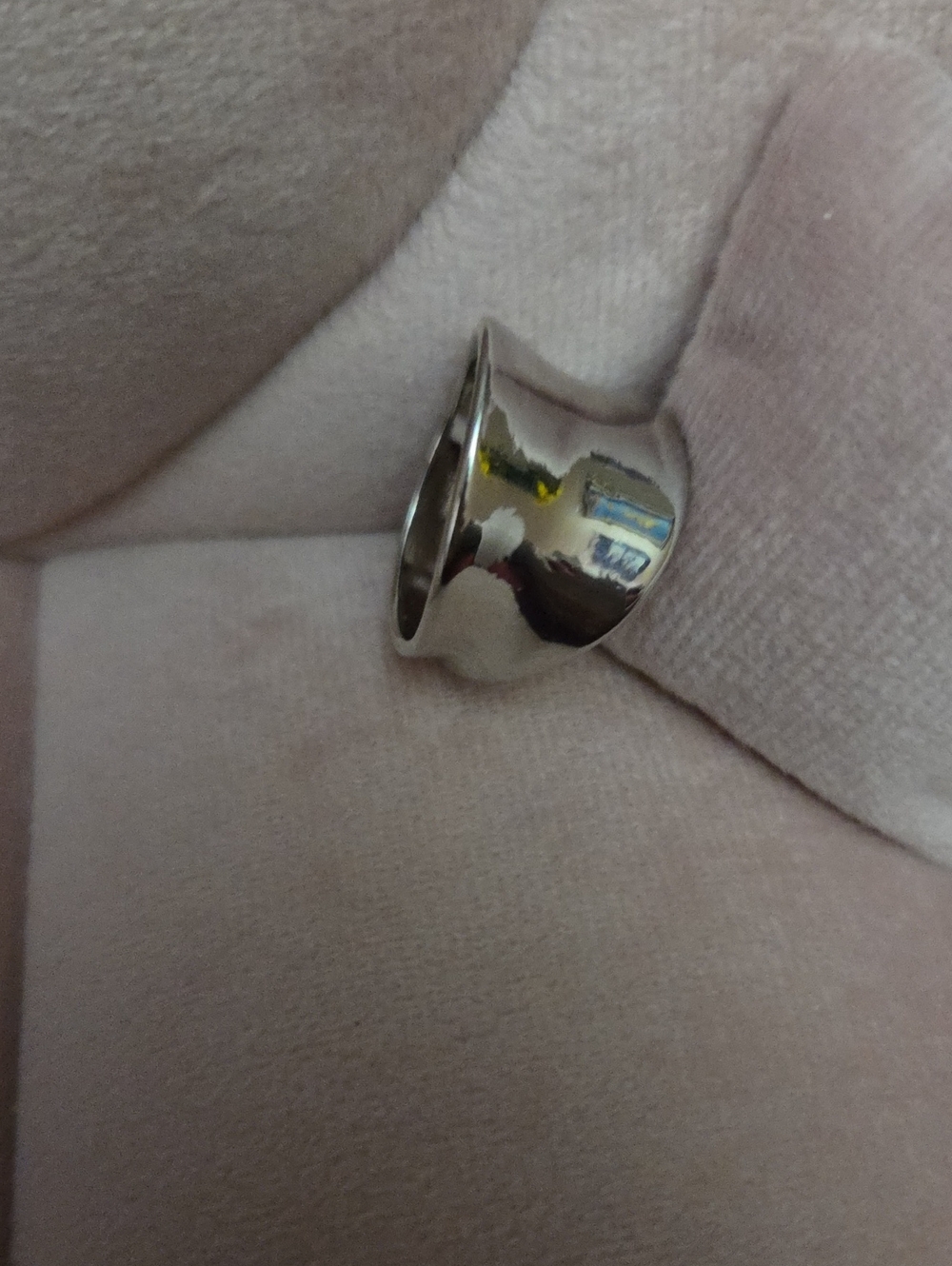 Ring Polished Silver Wide Dome - Women's Fashion Accessory Size 11.5 NWOT